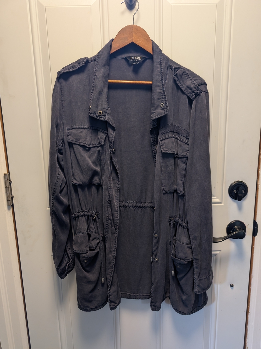 Buffalo David Bitton Women's Blue-grey Drawstring Jacket